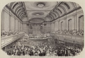 Ő királyi felsége, a hercegi ágens a Brit Egyesület előtt mondott nyitóbeszédet a New Music Hallban, Aberdeenben. alkotó: Samuel Read
