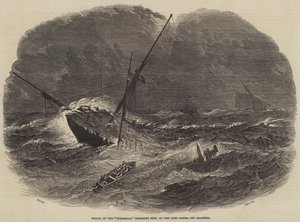 A floridai emigráns hajó roncsa a Long Sands-on, Harwich mellett alkotó: Samuel Read