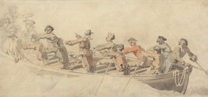 Egy hajó csónakja alkotó: Samuel Scott