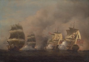 Akció a Jóreménység fokánál alkotó: Samuel Scott