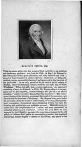 Humphry Repton (1752-1818), vésette Cooke, az "Essex, Suffolk és Norfolk karakterek"-ből, 1820