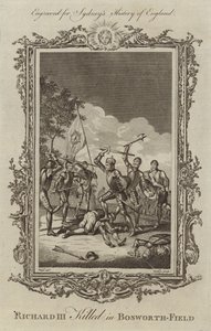 III. Richárd királyt megölték Bosworth Fieldben alkotó: Samuel Wale