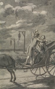 Gyilkosság a kocsiban (valószínűleg a Tyburn Chronicle terve) alkotó: Samuel Wale