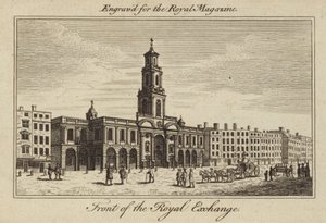A londoni City királyi börze előterében alkotó: Samuel Wale