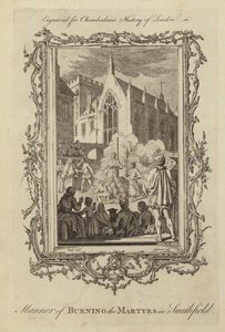 A mártírok elégetésének módja Smithfieldben alkotó: Samuel Wale