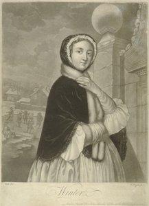 Tél (mezzotint) alkotó: Samuel Wale