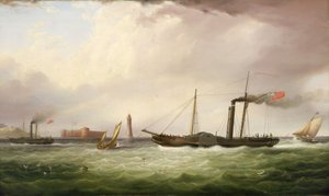 Az Ariel nevű lapátkerekes gőzhajó alkotó: Samuel Walters