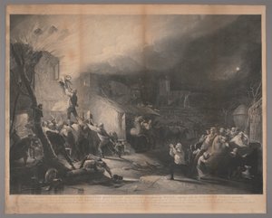 John Wesley gondviselési megszabadítása gyermekként a tűztől