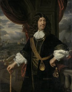 Mattheus van den Broucke (1620-1685) portréja. indiai tanácsos alkotó: Samuel van Hoogstraten