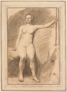 Ülő női akt alkotó: Samuel van Hoogstraten