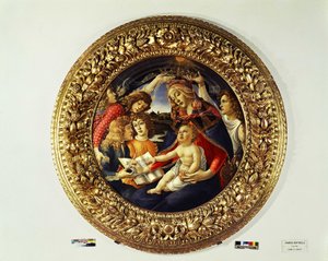 Magnificat Madonna és öt angyal (tondo) - 1481-1483 alkotó: Sandro Botticelli