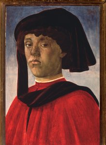 Svájcisapkás fiatalember portréja (festmény, 1470 körül) alkotó: Sandro Botticelli