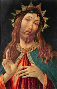 Ecce Homo, vagy a Megváltó, 1474 körül (tempera a panelen) alkotó: Sandro (attr. to) Botticelli