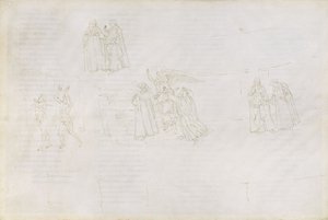 Rajzok Dante „Isteni színjátékához” (Purgatórium 17.) alkotó: Sandro Botticelli