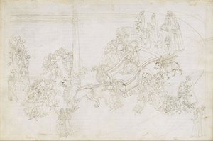 Rajzok Dante „Isteni színjátékához” (Purgatórium 31.) alkotó: Sandro Botticelli