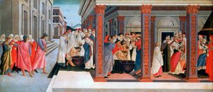 Négy jelenet Szent Zenobius korai életéből, 1500 körül alkotó: Sandro Botticelli