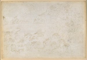 A Divina Commedia, Inferno XXIV. Vergilius és Dante a pokol nyolcadik körében (Malebolge), 7. bolgia: a tolvajok és rablók büntetése; Vanni Fucci jóslatai alkotó: Sandro Botticelli