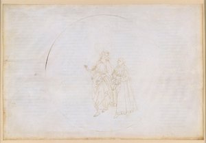 A Divina Commedia, Paradiso XIII. A negyedik bolygószféra (Napég): Aquinói Szent Tamás elmagyarázza Danténak az isteni szeretet és a Szentháromság elvét alkotó: Sandro Botticelli