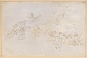 A Divina Commedia, Purgatórium III. Előpurgatórium (Szigetgyűrű): az egyházi kiközösítésben elhunytak bűnbánata; beszélgetés Manfred von Hohenstaufennel alkotó: Sandro Botticelli