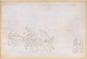 A Divina Commedia, Purgatórium XVIII. Negyedik kör: Vergilius elmagyarázza Danténak a szeretet elvét és a szabad akarat szerepét; a lusták bűnbánata alkotó: Sandro Botticelli