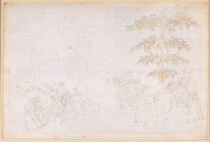 A Divina Commedia, Purgatórium XXIII. A Purgatórium hatodik köre: a falánkok bűnbánata; találkozás Forese Donatival alkotó: Sandro Botticelli