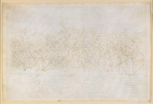 A Divina Commedia, Purgatórium XXVI. A Purgatórium hetedik köre: a kéjvágyók vezeklése; Dante beszélgetése Guido Guinizellivel alkotó: Sandro Botticelli