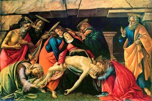 Siralom a halott Krisztus felett”, 1490-1492. alkotó: Sandro Botticelli