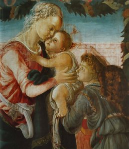 Madonna és gyermeke egy angyallal alkotó: Sandro Botticelli