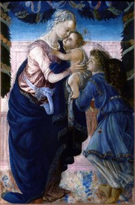 Madonna és gyermeke angyallal alkotó: Sandro Botticelli