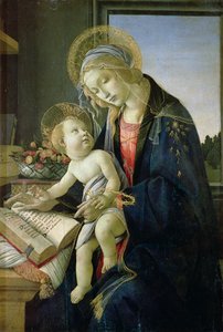 A könyv Madonnája (Tempera és olaj fatáblán) c. 1480-81