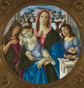 Madonna a Gyermekkel, Szent János Keresztelővel és egy angyallal alkotó: Sandro Botticelli