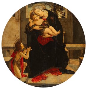 Mária a Gyermekkel és a kisfiú János alkotó: Sandro Botticelli