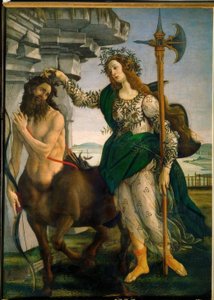 Minerva leigázza a kentaurt alkotó: Sandro Botticelli