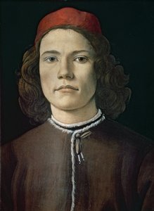 Egy fiatal férfi portréja, 1480-85 körül (tempera és olaj, tábla)
