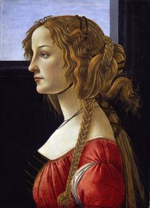Simonetta Vespucci fiatal nő profilportréja, 1476 körül