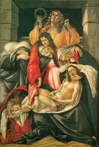 A siralom a halott Krisztus felett alkotó: Sandro Botticelli