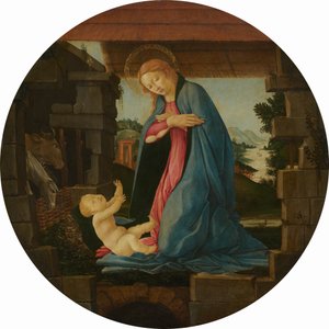 A Gyermeket imádó Szűz alkotó: Sandro Botticelli