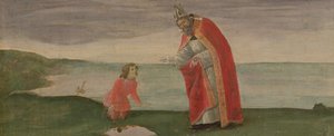 Szent Ágoston látomása a Szent Barnabás oltárképről, 1488 körül (tempera a táblán) alkotó: Sandro Botticelli