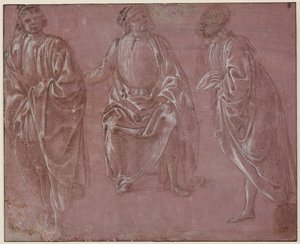 Három öltözött alak alkotó: Sandro Botticelli
