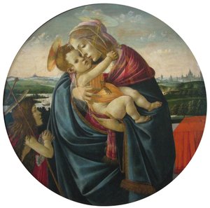 Szűzanya és gyermeke Keresztelő Szent Jánossal alkotó: Sandro Botticelli and workshop