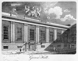 Grocers Hall, London City, 1811.