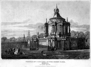Concord temploma, Green Park, Westminster, London, 1814.