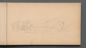 Skizzenbuch, Seite 06: "Gorham" (Maine) alkotó: Sanford Robinson Gifford