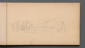 Vázlatfüzet, 06. oldal: Gorham Maine, 1859. alkotó: Sanford Robinson Gifford