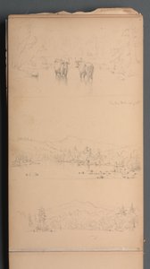 Vázlatfüzet, 07. oldal: "Carter Mt () Aug. 28." alkotó: Sanford Robinson Gifford