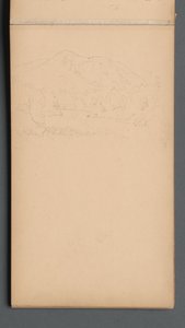 Skizzenbuch, Seite 08: Carter Mountain (?) alkotó: Sanford Robinson Gifford