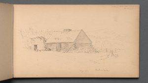 Vázlatfüzet, 14. oldal: Berlini vízesés 1859. szeptember 2. alkotó: Sanford Robinson Gifford