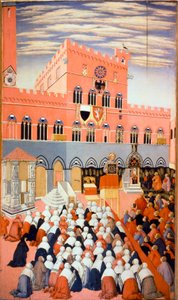 Sienai Bernardino predikációja (Bernardino da Siena vagy Bernardino degli Albizzeschi