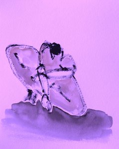 A guggoló lila alak alkotó: Santhosh ch