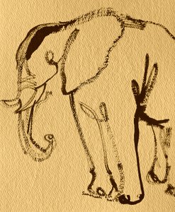 Elegáns elefántrajz alkotó: Santhosh ch